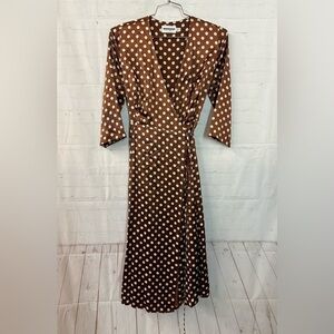 Guideboat Silk Wrap Dress size 6 NWOT